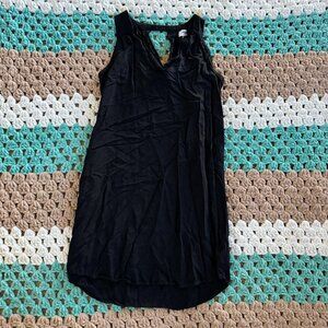 Old Navy Solid Black Tunic Dress Womans sz Small